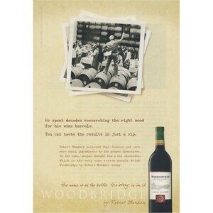 2009 Woodbridge Wine Full Page Print Ad Original Robert Mondavi u